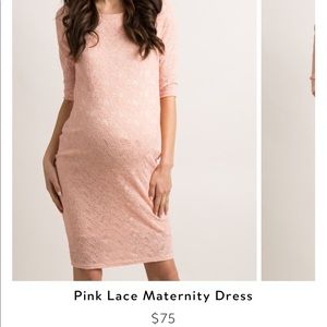 PINKBLUSH lace maternity dress